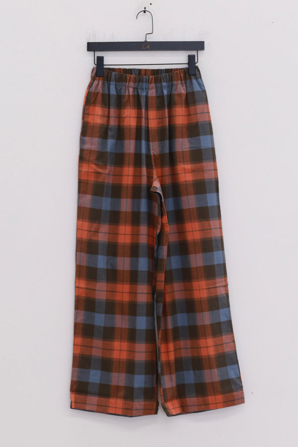 BASERANGE 25 Autumn/Winter Claude Pants BAS-PACL-OC-AU25-FRAME PLAID
